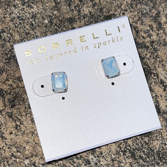 Sorrelli Swarovski White Opal Essentials Earrings - Picture 5 of 8
